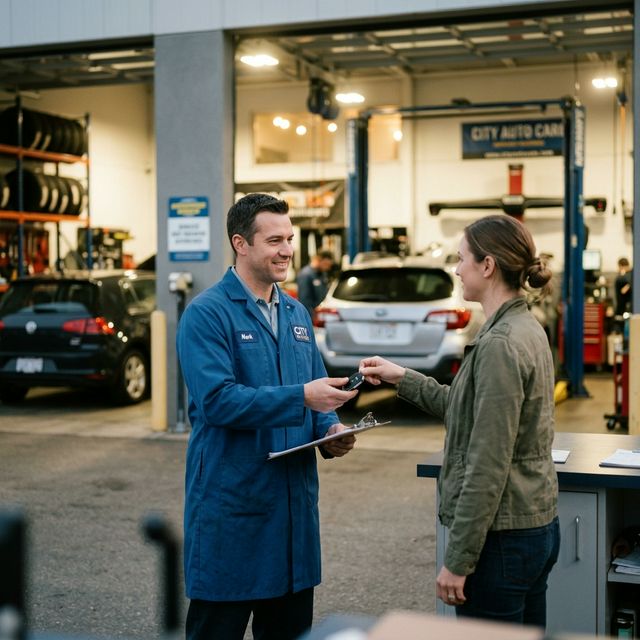 Recepción de vehículos en Lubricentro